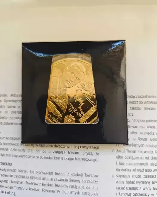 Skarbnica Narodowa Bitwa o Anglię Dywizjon 303 moneta medal złota — praca twórcy Adam na Freshwall Marketplace
