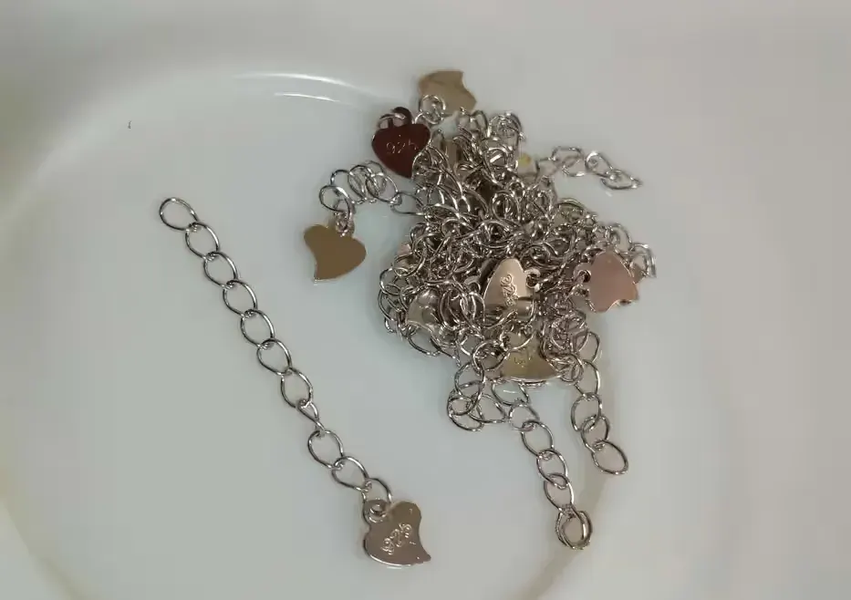 Srebrna przedłużka do bransoletki łańcuszka 3 cm Rodowana Srebro 925 — praca twórcy Mojl na Freshwall Marketplace