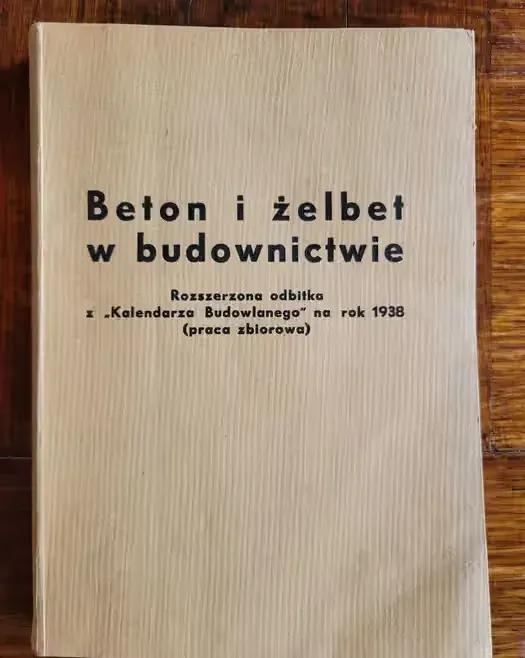 Stara książka branżowa Beton i Żelbet w budownictwie — praca twórcy Adam na Freshwall Marketplace