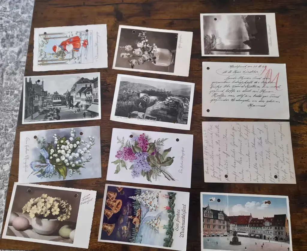 stare karta pocztowa feldpost niemcy reich rzesza 1940 i inne — praca twórcy Dariusz na Freshwall Marketplace