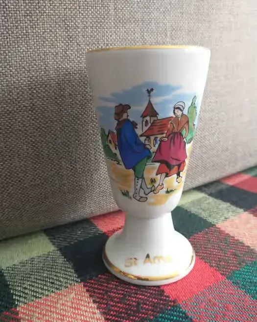 Tradition CNP France kubek kielich do kawy czekolady porcelana francuska St Amand — praca twórcy Basia na Freshwall Marketplace