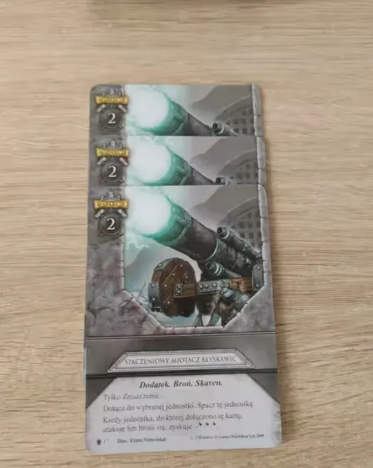 Warhammer Inwazja – Spaczeniowy Miotacz Błyskawic x3 (z zestawu Skaveńska Zaraza) NEUTRAL +3 młotki! — praca twórcy Ewa na Freshwall Marketplace