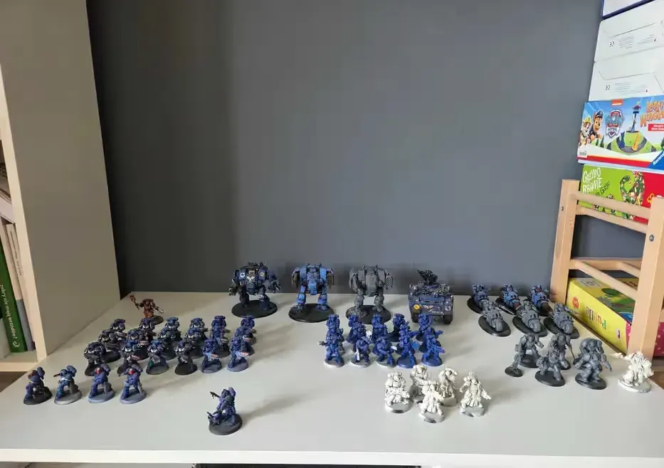 Warhammer Ultramarines + Akcesoria do malowania — praca twórcy Michał na Freshwall Marketplace
