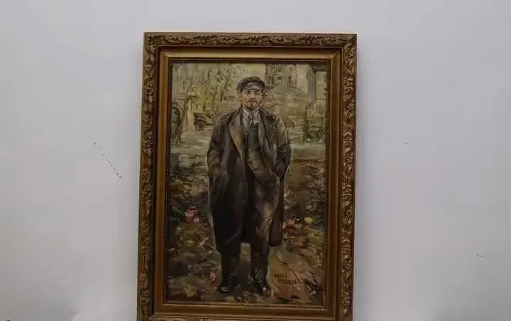 WŁODZIMIERZ LENIN Rosyjskie Malarstwo stary obraz — praca twórcy AntykiDecco na Freshwall Marketplace
