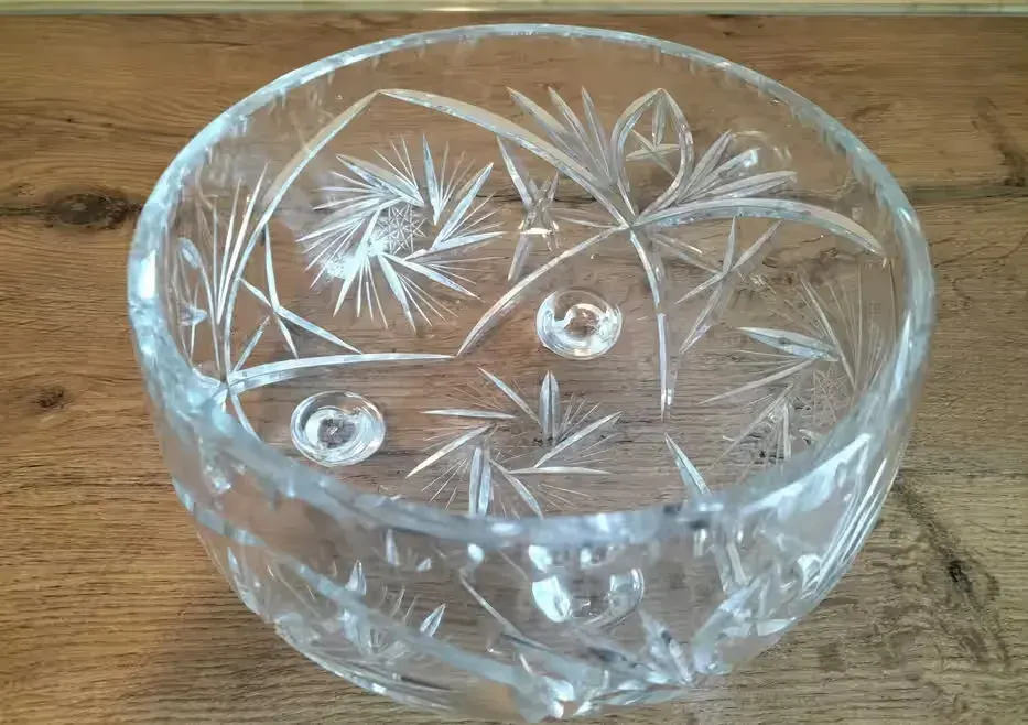 WYJĄTKOWO DUŻA MISA-PIĘKNY oryginał ZABYTEK-Bohemia Crystal-lata 70 — praca twórcy ja. na Freshwall Marketplace