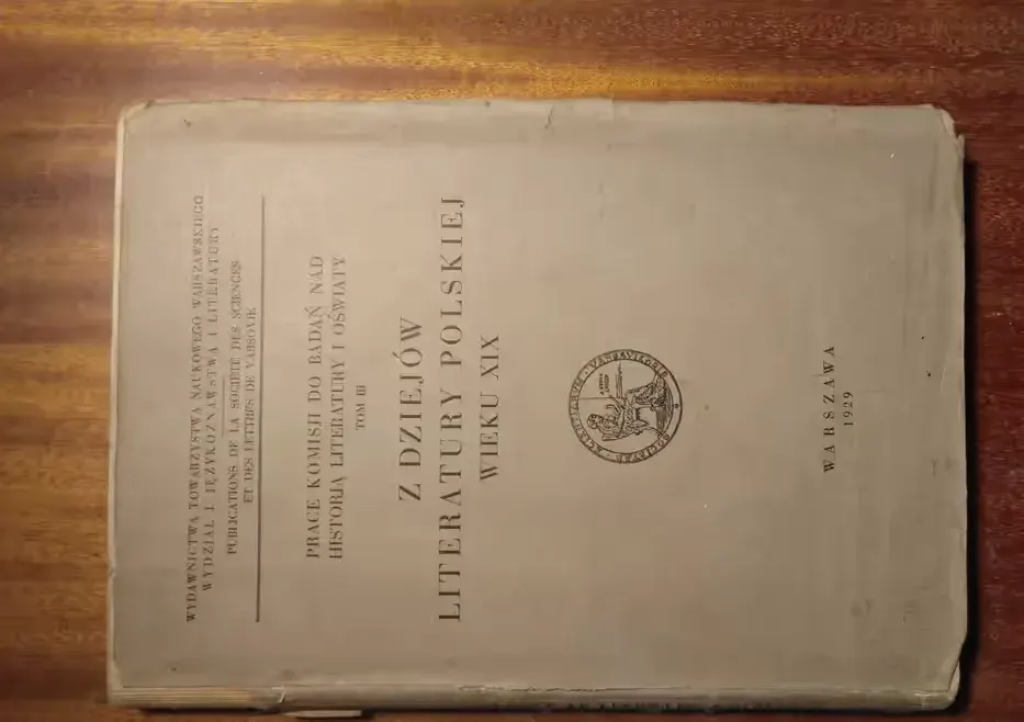 Z dziejów literatury polskiej wieku XIX - 1929 [A] — praca twórcy Leszek na Freshwall Marketplace