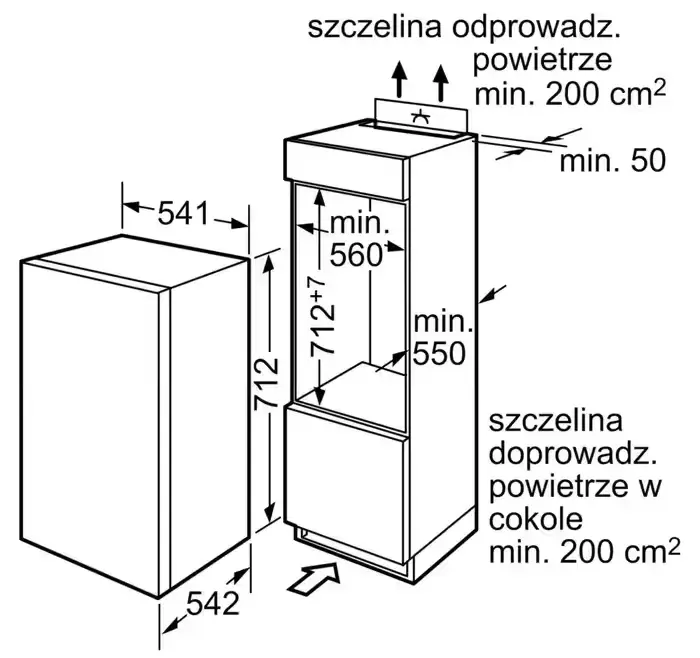 Zamrażarka pod blatowa do zabudowy Simens — praca twórcy Jerzy na Freshwall Marketplace