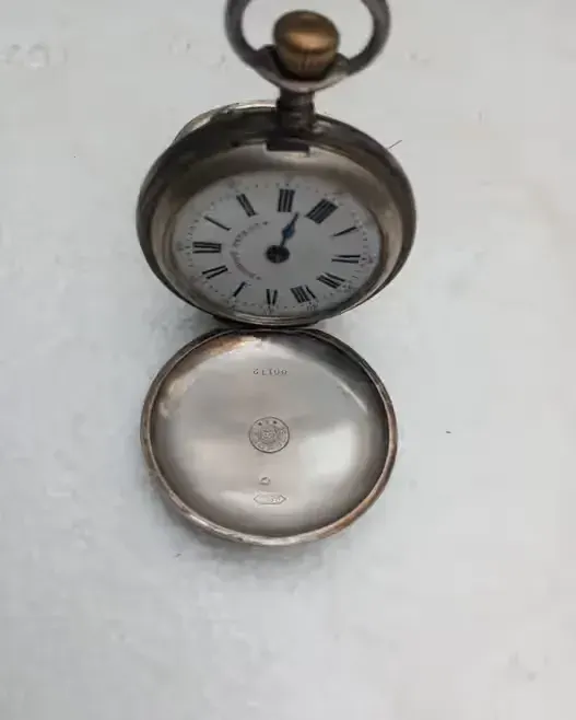 Zegarek srebrny  pr. 800 - Roskopf - Geneve - 1896 rok — praca twórcy Sławomir Foks na Freshwall Marketplace