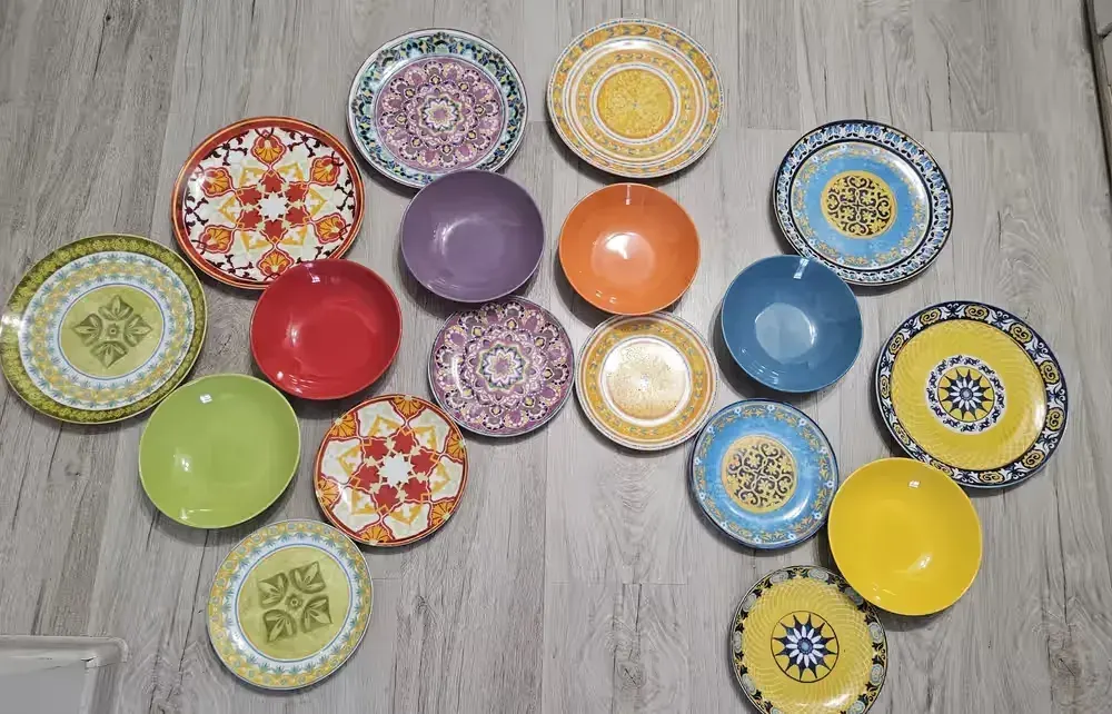 Zestaw 18 części talerze Excelsa Etno Chic — praca twórcy Justyna na Freshwall Marketplace