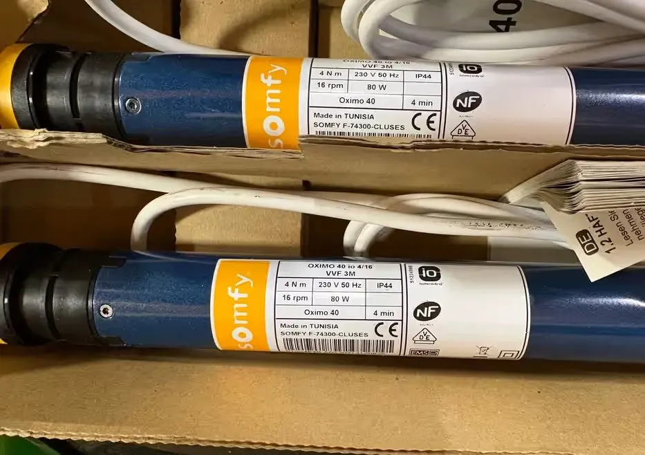 Napęd Silnik Somfy Oximo 40 io 4/16 do rolet – Stan Idealny / Nowe 5szt — praca twórcy automatyka na Freshwall Marketplace