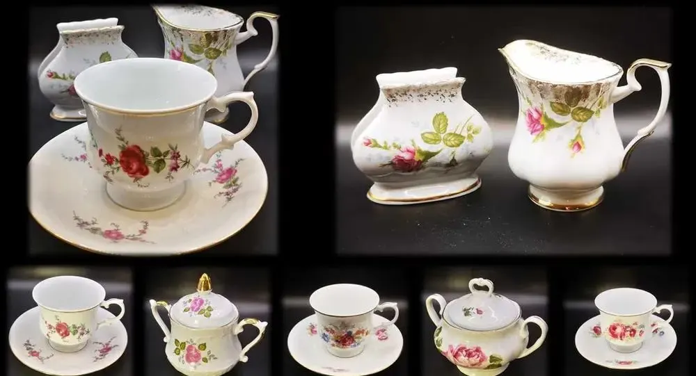 Kolekcja różności PRL - porcelana kryształy szkło ceramika — praca twórcy Elżbieta W. na Freshwall Marketplace