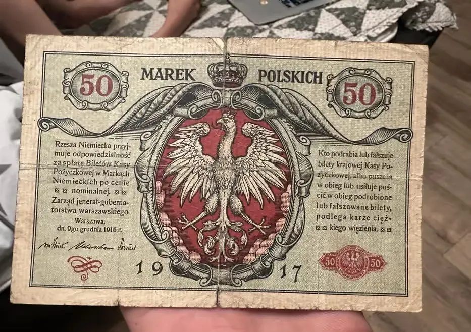 50 marek polskich 1916 rok jenerał — praca twórcy Michalina O. na Freshwall Marketplace