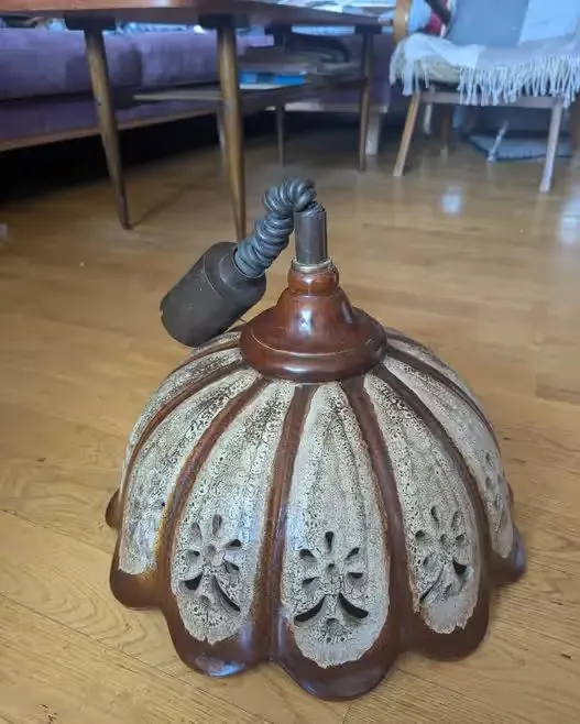 Ceramiczna lampa wisząca abażur Vintage — praca twórcy Joanna D. na Freshwall Marketplace