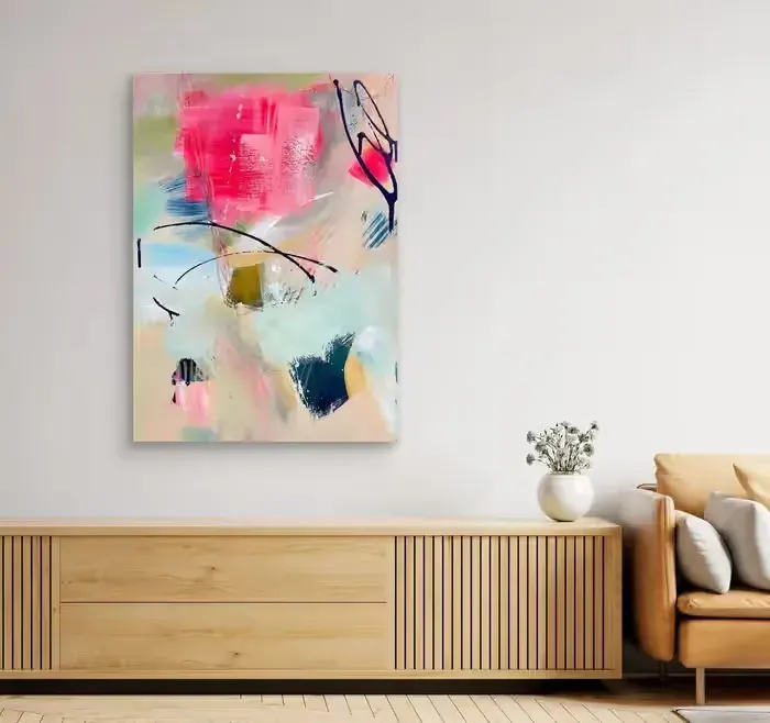 Abstrakcja obraz ręcznie malowany 80x120 — praca twórcy bea na Freshwall Marketplace