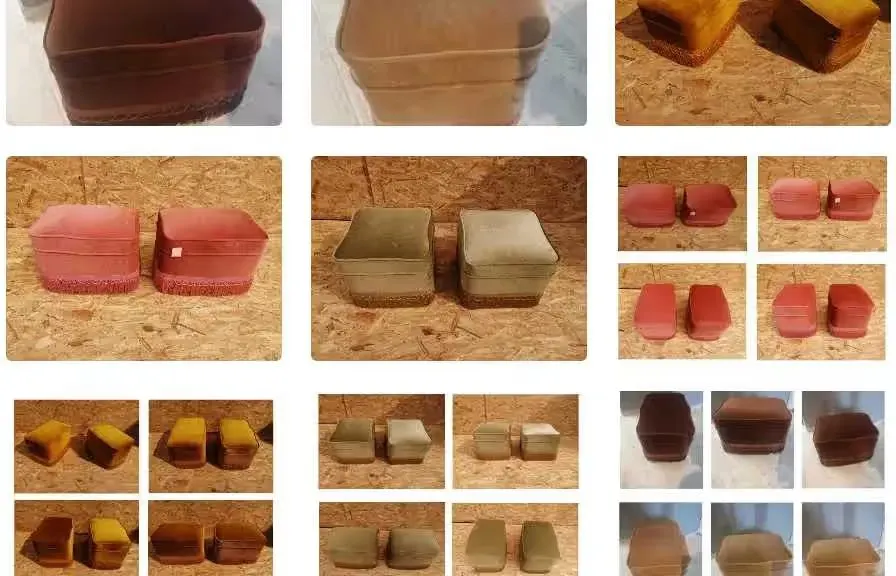 Pufy pufa puf hoker kolory Chesterfield Barok antyk kostka okrągła — praca twórcy Grzegorz na Freshwall Marketplace