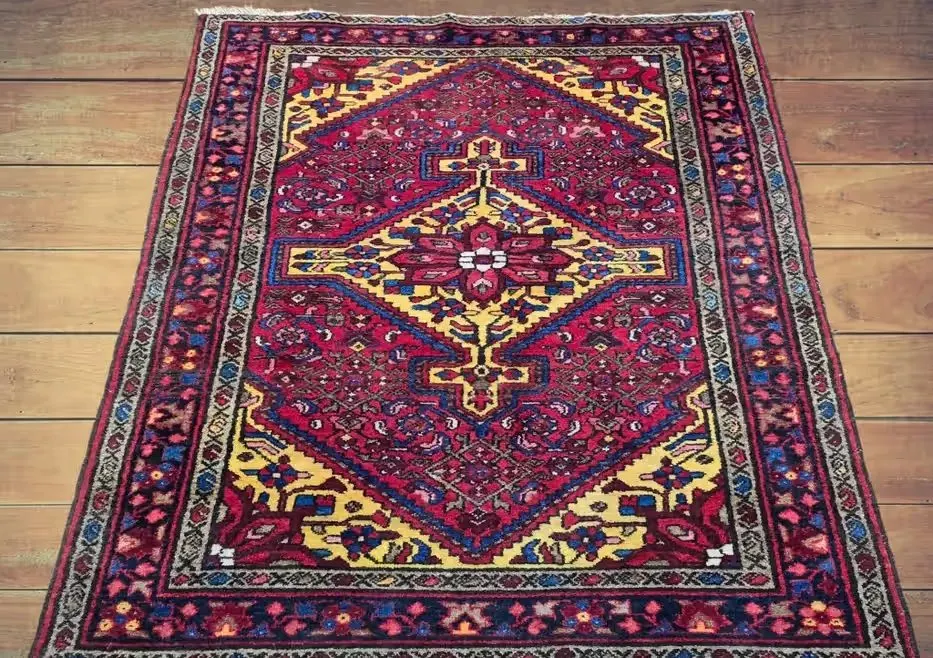 Perski dywan Hamadan - Rękodzieło z Iranu - Czysta wełna 110 x 150 cm — praca twórcy Gallery-Rugs na Freshwall Marketplace