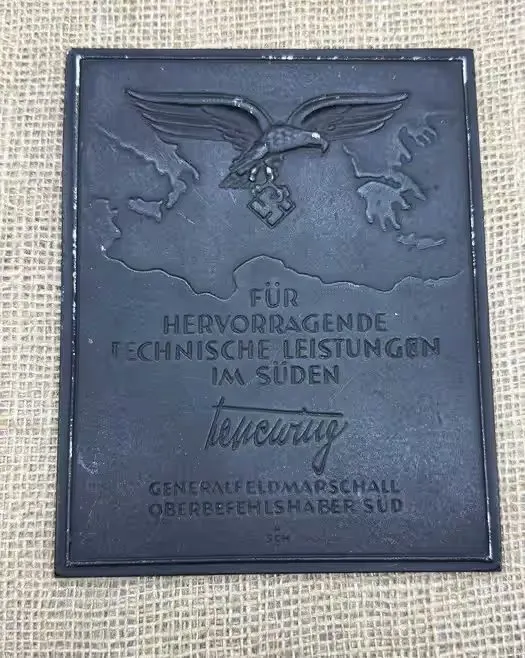 Tablica Luftwaffe  1942 honorowa za wybitne osiągnięcia original ww2 — praca twórcy breslaumilitaria na Freshwall Marketplace