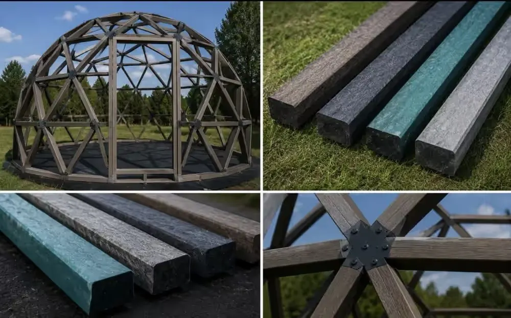 Tworzywo nie drewno!!! trwała!!! Kula geodezyjna szara Zadaszenie BASENU KOPUŁA GEODEZYJNA GEODOME DOME HOUSE ALTANA GLAMPING Szklarnia Strefa relaksu — praca twórcy Sprzedawca na Freshwall Marketplace