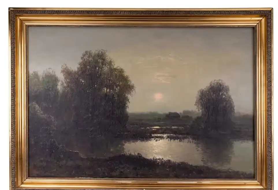 Wiktor Korecki - Pejzaż, olej na płótnie 60 x 90 cm — praca twórcy Jerzy na Freshwall Marketplace