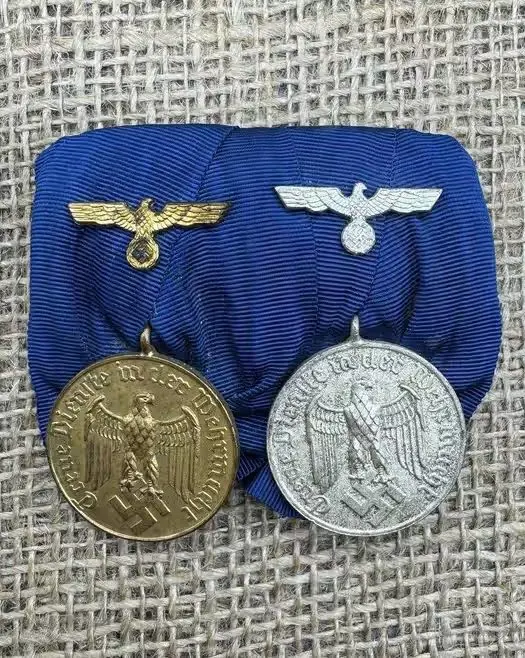 x2 Medal bar 4 i 12 lat original ww2 — praca twórcy breslaumilitaria na Freshwall Marketplace
