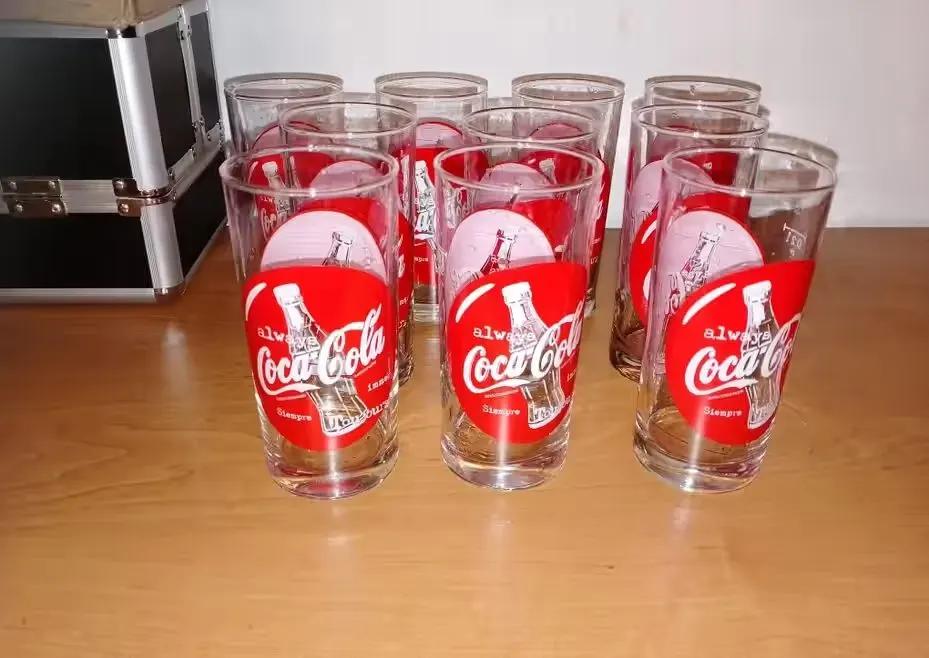Zestaw 10 kolekcjonerskich szklanek coś cola — praca twórcy świat kryształów na Freshwall Marketplace