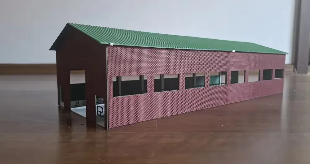 Budynek gospodarczy, obora skala 1:87 H0 — praca twórcy Zbyszek na Freshwall Marketplace