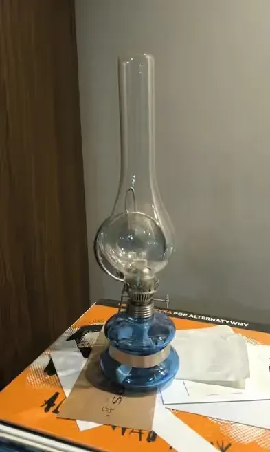Lampa naftowa PRL rozmiar 8". Niebieska. — praca twórcy Mariusz na Freshwall Marketplace