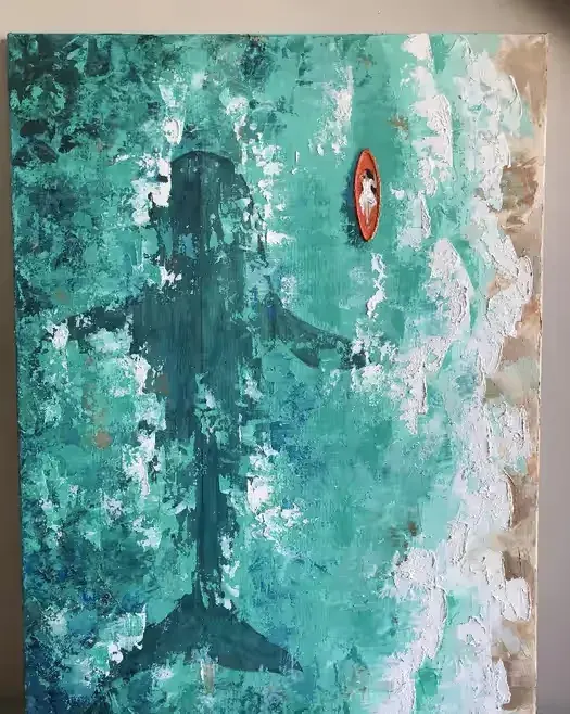 Obraz "W oceanie", 60x80 — praca twórcy svetavolivach1233 na Freshwall Marketplace