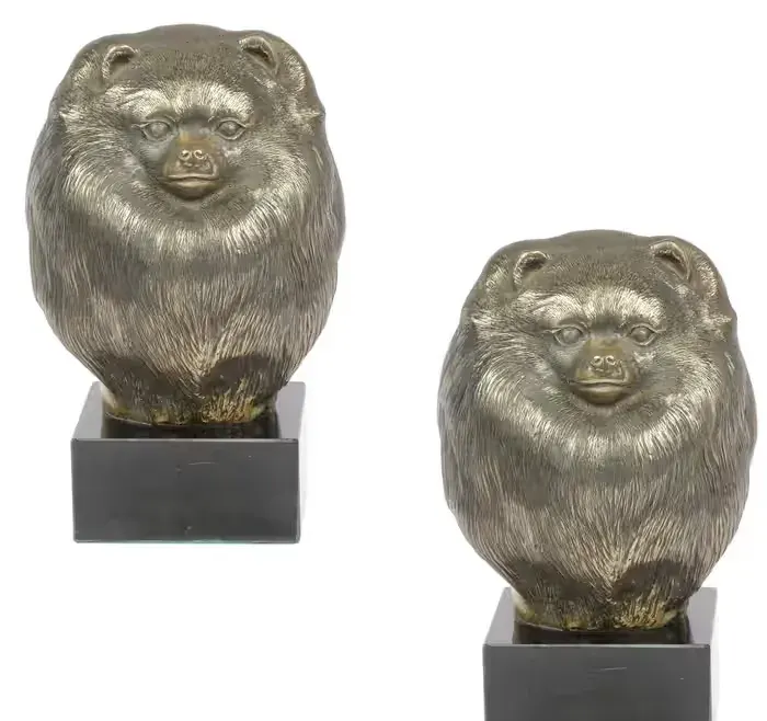 Pomeranian głowa na kamieniu Art-Dog — praca twórcy Krzysztof Liszka na Freshwall Marketplace