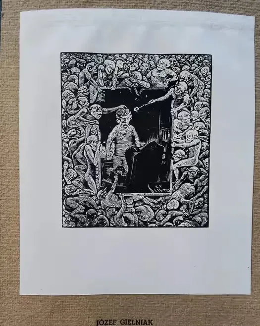 Unikat Ekslibris Exlibris Józef Gielniak — praca twórcy Alicja na Freshwall Marketplace