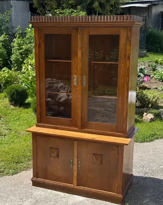 Witrynka - biblioteka dębowa — praca twórcy andrew_antiques na Freshwall Marketplace