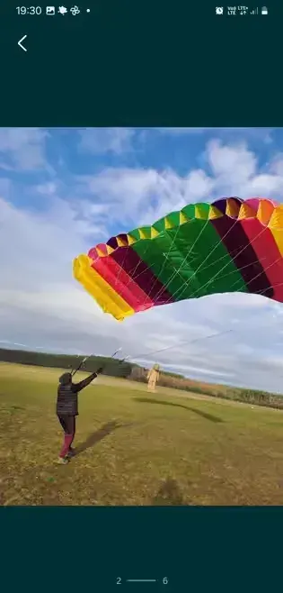 „Zabytkowa paralotnia Cloud Prod Wing 930 (1987) + uprząż – kolekcjonerska, unikat”. — praca twórcy Maks na Freshwall Marketplace