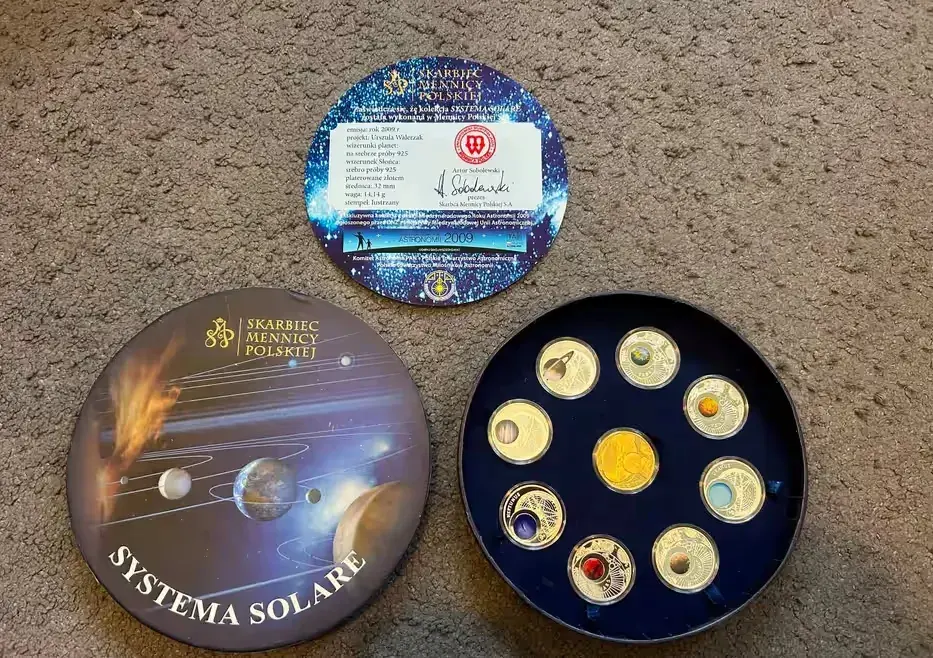 Zestaw monet - Systema Solare — praca twórcy Wojtek na Freshwall Marketplace