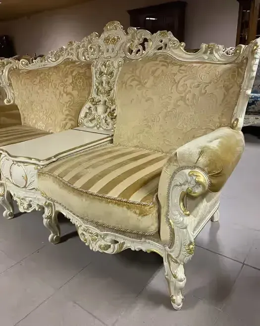 Zestaw Wypoczynkowy Stylowy Morello Gianpaolo Silik 3 sofy Sofa 3 osobowa 2 x Sofa 2 osobowa italy ludwiki rokoko meble stylowe — praca twórcy Maciej na Freshwall Marketplace
