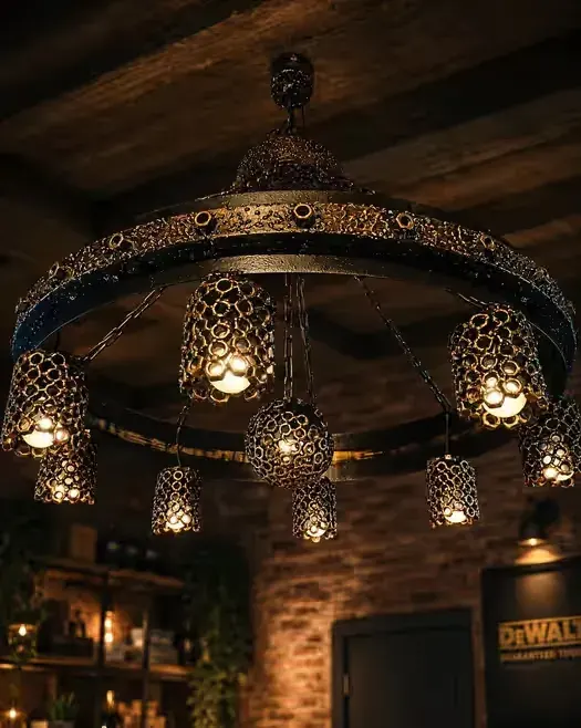 Żyrandol Industrialny Loft Handmade Stalowy Dragooweld — praca twórcy Rafał na Freshwall Marketplace