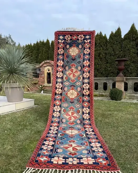 Anatolijski r.tkany chodnik dywan Kars Kazak 310x80 galeria 10 tyś — praca twórcy Dywany Świata na Freshwall Marketplace