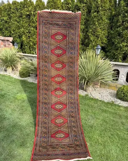 Chodnik Dywan SAMARKAND Wełniany Perski  Louis de Poortere 285x81 WYPRZEDAŻ — praca twórcy Dywany Świata na Freshwall Marketplace