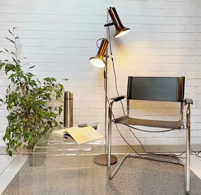 Duńska lampa stojąca z lat 70 – Space Age, PRL, Vintage, podłogowa — praca twórcy Michał na Freshwall Marketplace
