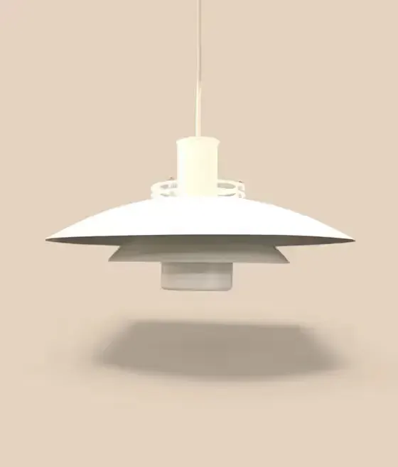 Duńska lampa wisząca Form-Light, model 80141 – klasyczny skandynawski — praca twórcy FFF na Freshwall Marketplace