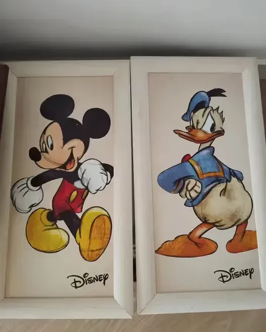 Dwa piękne obrazy Disney do pokoju dziecięcego — praca twórcy Anna na Freshwall Marketplace