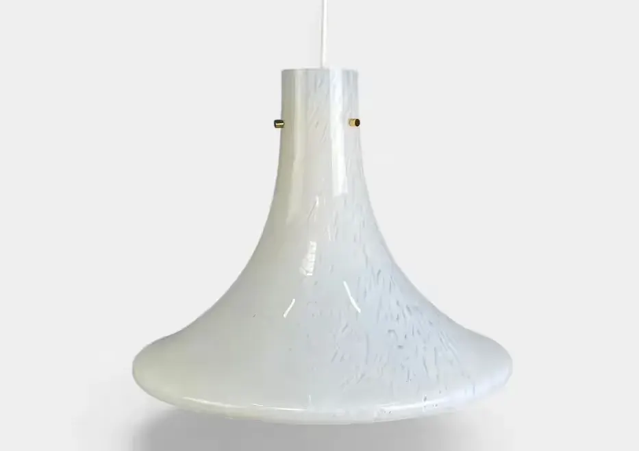 Glashütte Limburg – duża lampa wisząca ze szkła artystycznego, Niemcy, lata 70. — praca twórcy FFF na Freshwall Marketplace