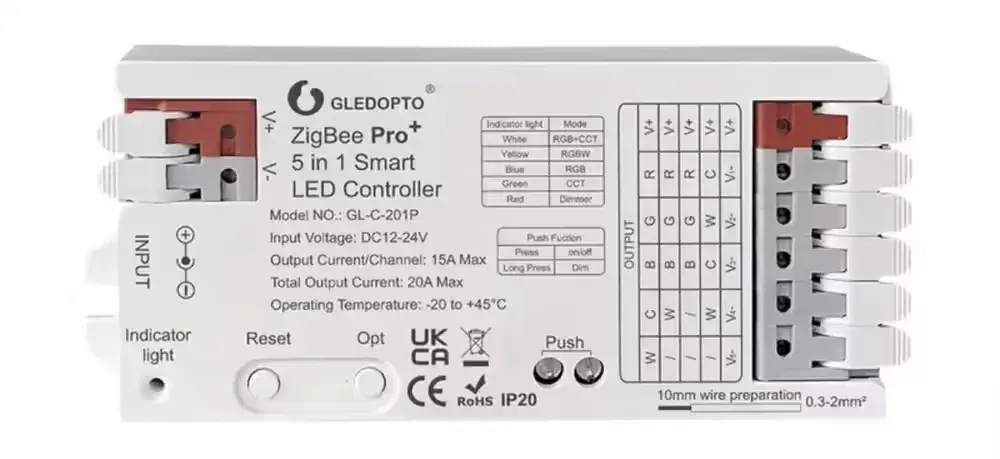 GLEDOPTO ZigBee 3.0 Pro+ Kontroler LED 5-w-1 — praca twórcy Wojtek na Freshwall Marketplace