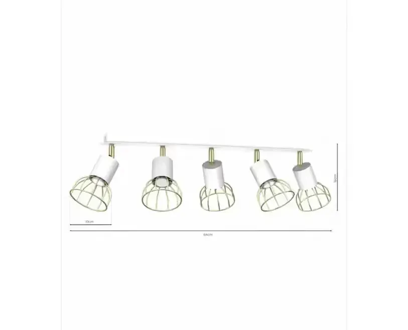 Lampa sufitowa bialo/złota — praca twórcy ArielR na Freshwall Marketplace