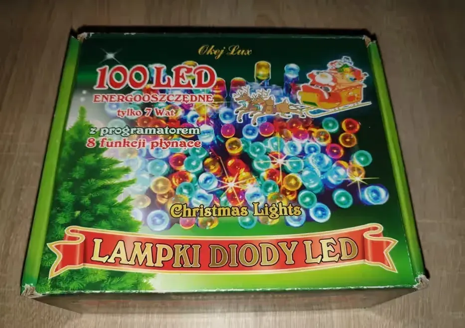 Lampki diody LED świateczne 7,2W, nowe, programem 8 funkcyjnym. — praca twórcy Paweł na Freshwall Marketplace