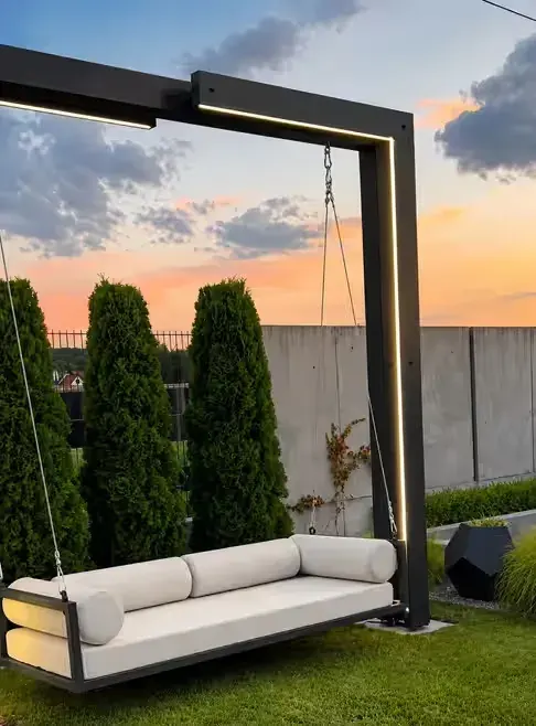 Nowoczesna Huśtawka ogrodowa ( LED) na wymiar - montaż — praca twórcy Tomek na Freshwall Marketplace