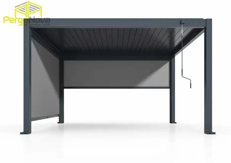 Pergola aluminiowa tarasowa LED | Zadaszenie tarasu | Pergola lamelowa — praca twórcy Pergonova.pl na Freshwall Marketplace