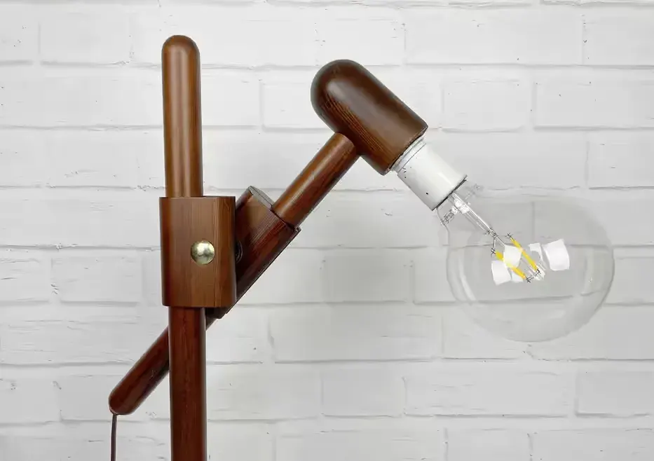 Szwedzka lampa podłogowa z lat 80 – Loft, Mid-Century, PRL, Industrial — praca twórcy Michał na Freshwall Marketplace
