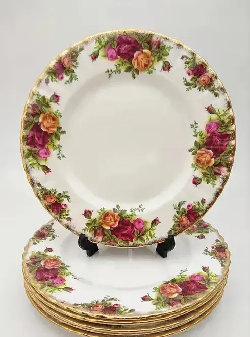 6 x Talerz Royal Albert Old Country Roses — praca twórcy krystyna na Freshwall Marketplace