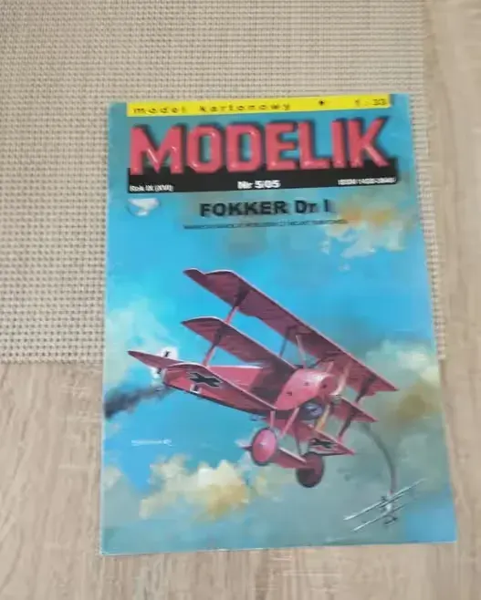 Modelik Fokker Dr I — praca twórcy Piotr na Freshwall Marketplace