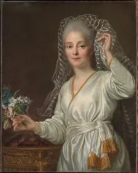Portrait of a Young Woman as a Vestal Virgin — François Hubert Drouais — ujęcie 2